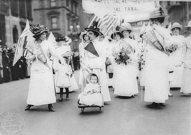 Feminist Suffrage Parade in New York City,1912. Wikimedia Commons.