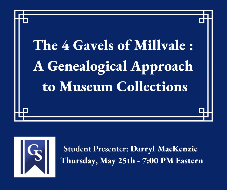 Student presentation, A Genealogical Approach to Museum Collections
