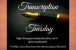 Transcription Tuesday – Context Matters