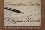 Transcription Tuesday – Religious Records