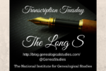 Transcription Tuesday – The Long S