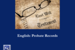 English: Probate Records