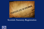 Scottish: Statutory Registration